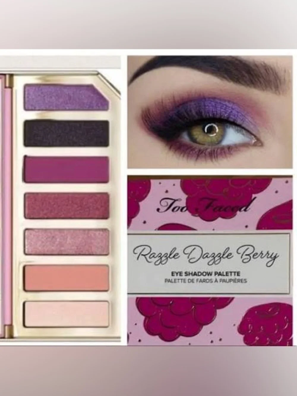 NIB Too Faced Tutti Frutti Razzle Dazzle Berry Eyeshadow Palette